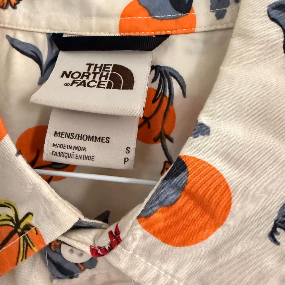 The North Face Orange and Blue Patterned Shirt - Picture 2 of 4